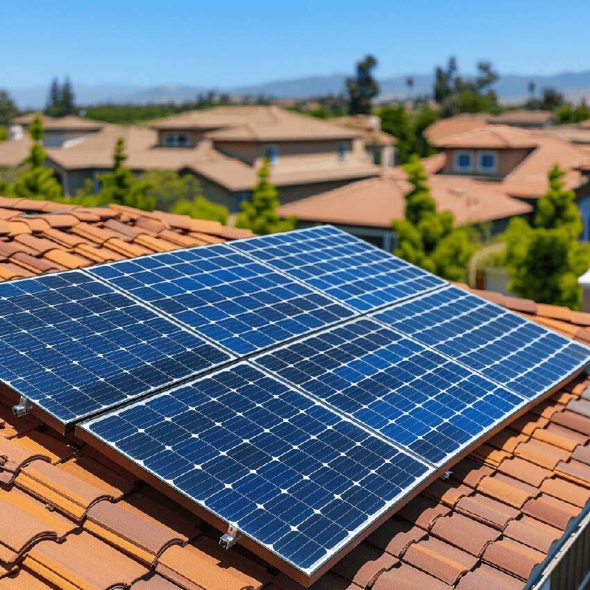 Solar panel installation